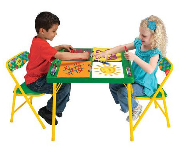 Kids Folding Table and Chairs - 2