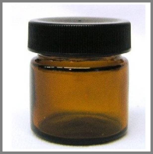 amber glass jars with lids image