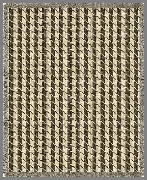 Houndstooth throw blanket