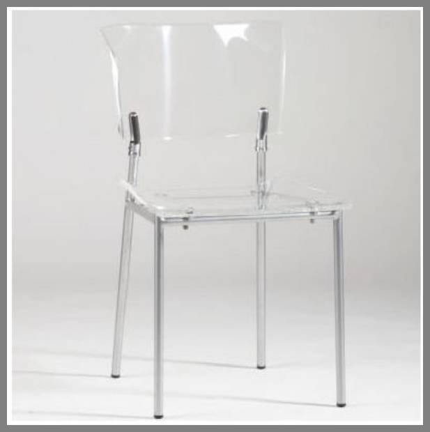 clear acrylic dining chairs image
