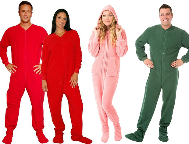 Onesies with feet for adults