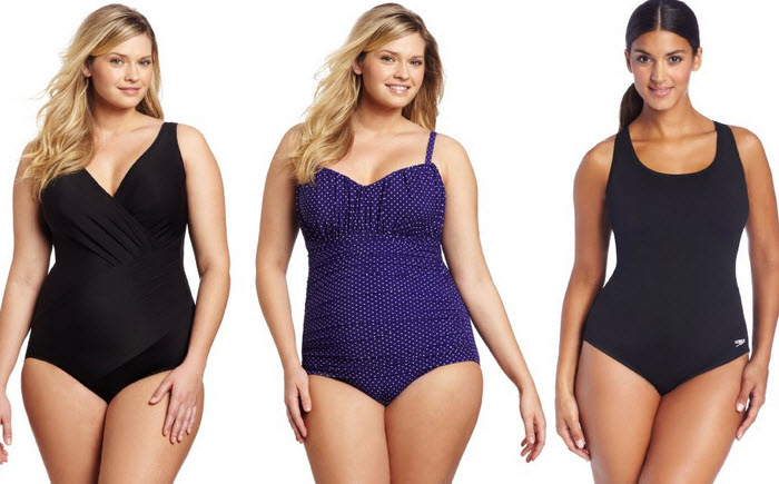 One-piece swimsuits for plus-size women