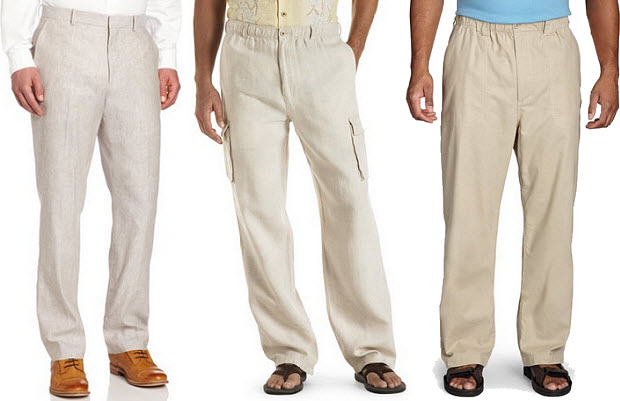 Big and tall linen pants for men