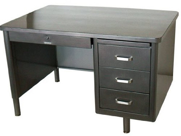 Metal desks with drawers